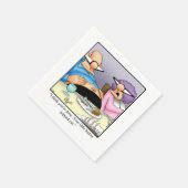 Funny Thanksgiving Humor Cocktail Napkins Servet (Hoek)