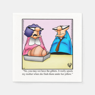 Funny Thanksgiving Humor Cocktail Napkins Servet