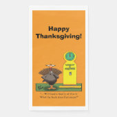 Funny Thanksgiving Humor Guest Towels Servet (Voorkant)
