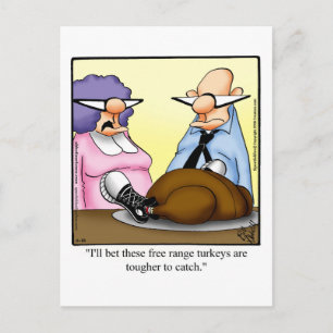 Funny Thanksgiving Humor Holiday Briefkaart