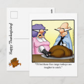 Funny Thanksgiving Humor Holiday Briefkaart (Voorkant / Achterkant)