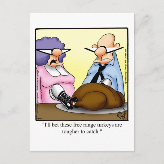 Funny Thanksgiving Humor Holiday Briefkaart (Voorkant)