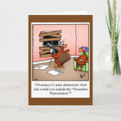 Funny Thanksgiving Humor Holiday Greeting Card Feestdagen Kaart (Voorkant)