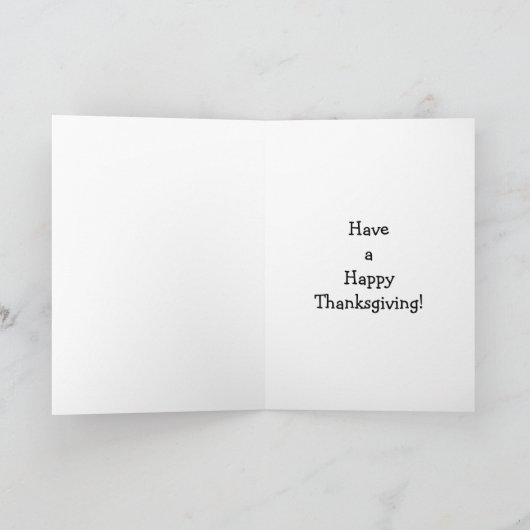 Funny Thanksgiving Humor Holiday Greeting Card Feestdagen Kaart (Binnen)