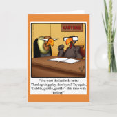 Funny Thanksgiving Humor Holiday Greeting Card Feestdagen Kaart (Voorkant)