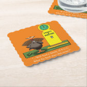 Funny Thanksgiving Humor Kartonnen Onderzetters (Gebogen)