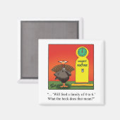 Funny Thanksgiving Humor Magnet (Voorkant / Achterkant)