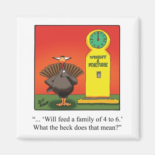 Funny Thanksgiving Humor Magnet (Voorkant)