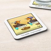 Funny Thanksgiving Humor Onderzetter Gift (Linkerzijde)