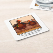 Funny Thanksgiving Humor Party Onderzetters (Schuin)