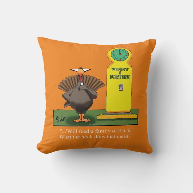 Funny Thanksgiving  Humor Pillow Kussen (Voorkant)