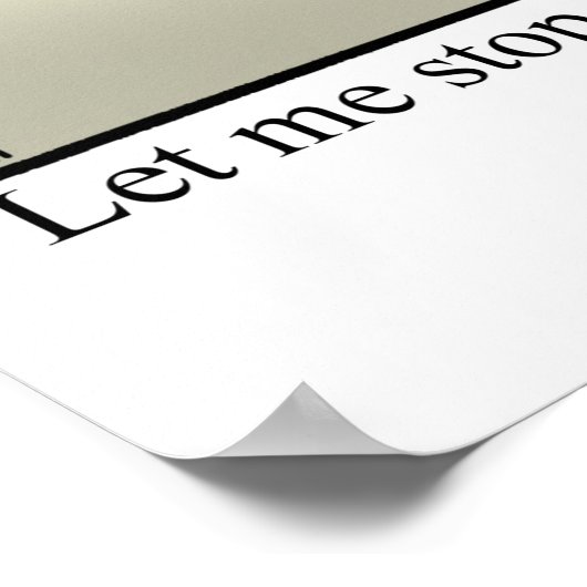 Funny Thanksgiving Humor Poster (Hoek)