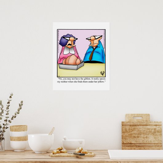 Funny Thanksgiving Humor Poster (Keuken)