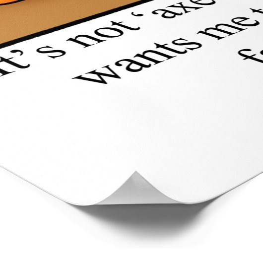 Funny Thanksgiving Humor Poster (Hoek)