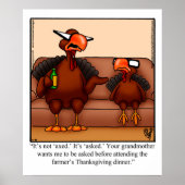 Funny Thanksgiving Humor Poster (Voorkant)