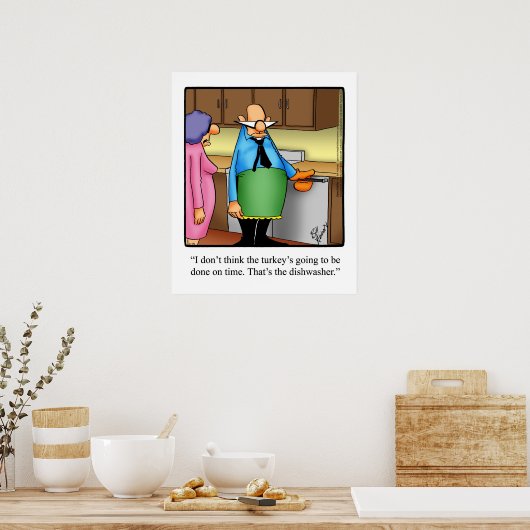 Funny Thanksgiving Humor Poster (Keuken)