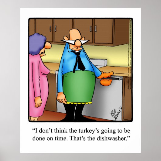 Funny Thanksgiving Humor Poster (Voorkant)