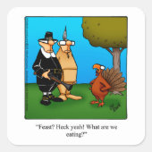 Funny Thanksgiving Humor Stickers (Voorkant)