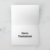 Funny Thanksgiving Humor Tel je zegenauto Kaart (Binnen)