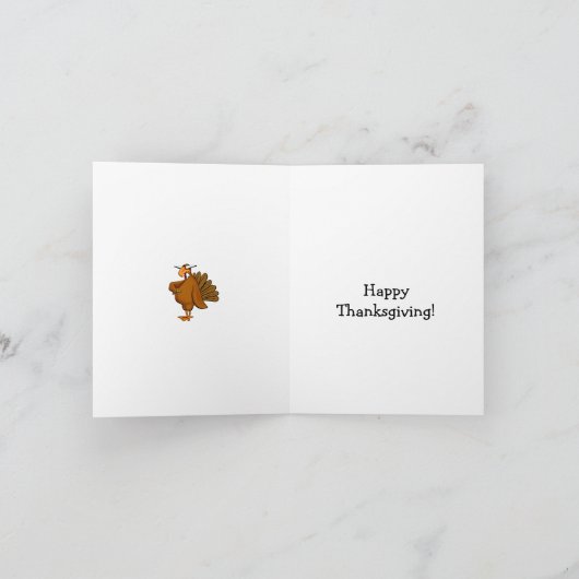 Funny Thanksgiving Humor Wenskaart Feestdagen Kaart (Binnen)