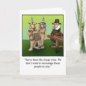 Funny Thanksgiving Humor Wenskaart Feestdagen Kaart (Voorkant)