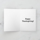 Funny Thanksgiving Humor Wenskaart Feestdagen Kaart (Binnen)