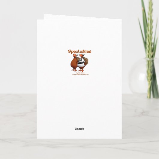 Funny Thanksgiving Humor Wenskaart Feestdagen Kaart (Achterkant)