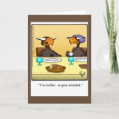 Funny Thanksgiving Humor Wenskaart Feestdagen Kaart (Voorkant)