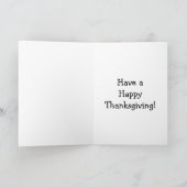 Funny Thanksgiving Humor Wenskaart Feestdagen Kaart (Binnen)