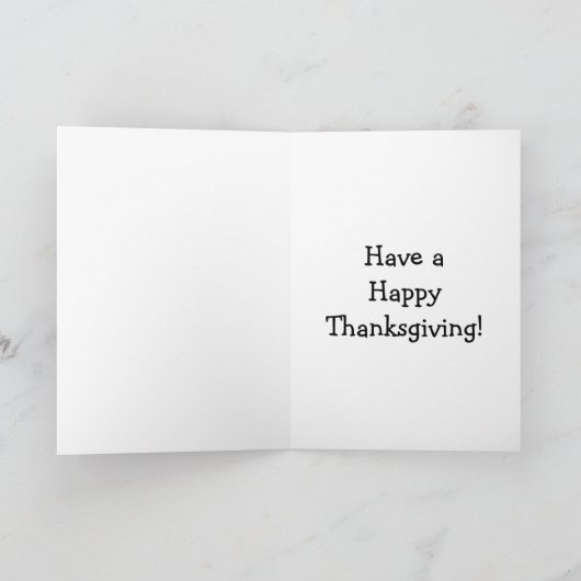 Funny Thanksgiving Humor Wenskaart Feestdagen Kaart (Binnen)
