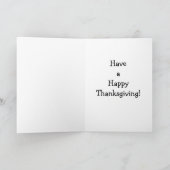 Funny Thanksgiving Humor Wenskaart Feestdagen Kaart (Binnen)