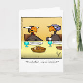 Funny Thanksgiving Humor Wenskaart Feestdagen Kaart (Voorkant)