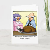 Funny Thanksgiving Humor Wenskaart Feestdagen Kaart (Voorkant)