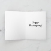 Funny Thanksgiving Humor Wenskaart Feestdagen Kaart (Binnen)