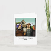 Funny Thanksgiving Humor Wenskaart Feestdagen Kaart (Voorkant)