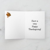 Funny Thanksgiving Humor Wenskaart Feestdagen Kaart (Binnen)