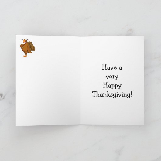 Funny Thanksgiving Humor Wenskaart Feestdagen Kaart (Binnen)