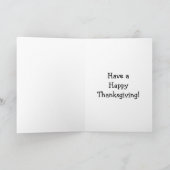 Funny Thanksgiving Humor Wenskaart Kaart (Binnen)
