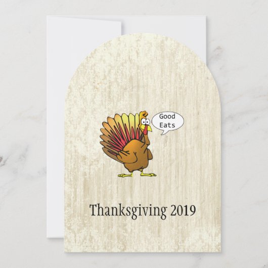 Funny Thanksgiving Kaart (Achterkant)