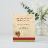 Funny Thanksgiving Kaart (Staand voorkant)