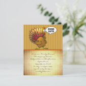 Funny Thanksgiving Kaart (Staand voorkant)