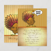 Funny Thanksgiving Kaart (Voorkant / Achterkant)