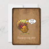 Funny Thanksgiving Kaart (Achterkant)