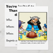 Funny Thanksgiving Kaart (Voorkant / Achterkant)