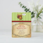 Funny Thanksgiving Kaart (Staand voorkant)