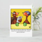 Funny Thanksgiving Kaart (Staand voorkant)