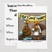 Funny Thanksgiving Kaart (Voorkant / Achterkant)