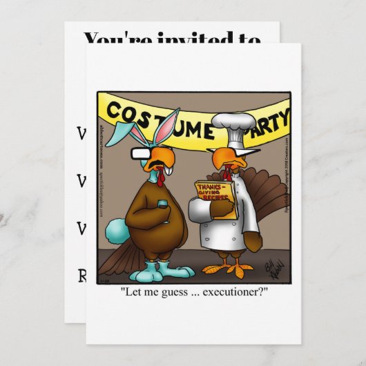 Funny Thanksgiving Kaart (Voorkant / Achterkant)