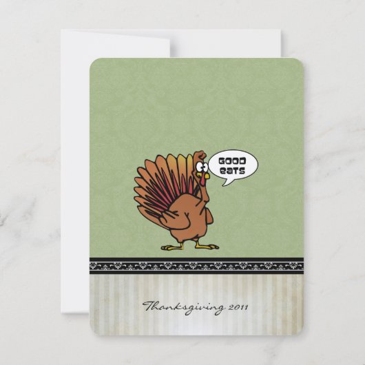 Funny Thanksgiving Kaart (Achterkant)