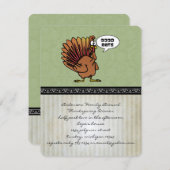 Funny Thanksgiving Kaart (Voorkant / Achterkant)